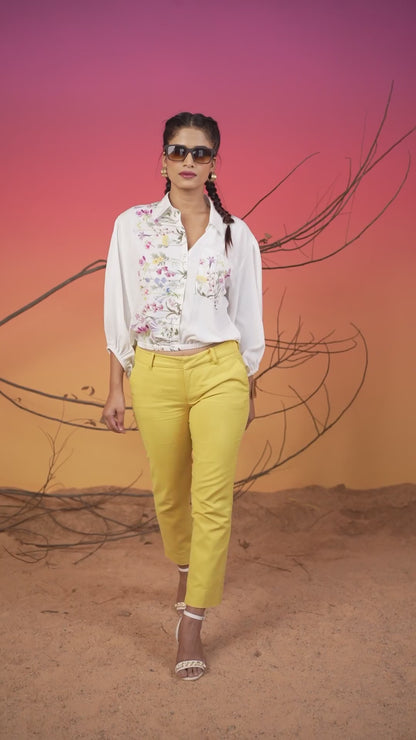 Floral Crop Shirt